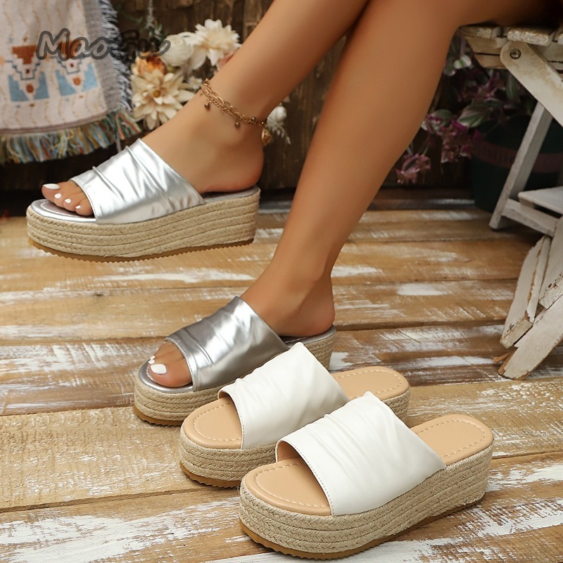 Sandalias de cuña con platafor - Espadrille Slip On reseña y precio