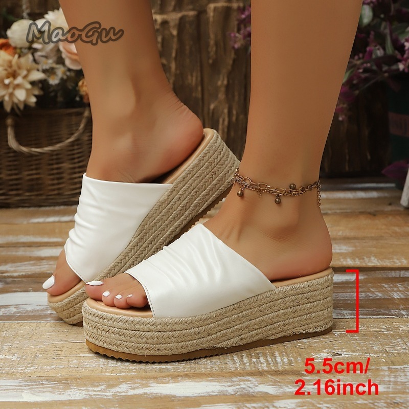 Sandalias de cuña con platafor - Espadrille Slip On reseña y precio