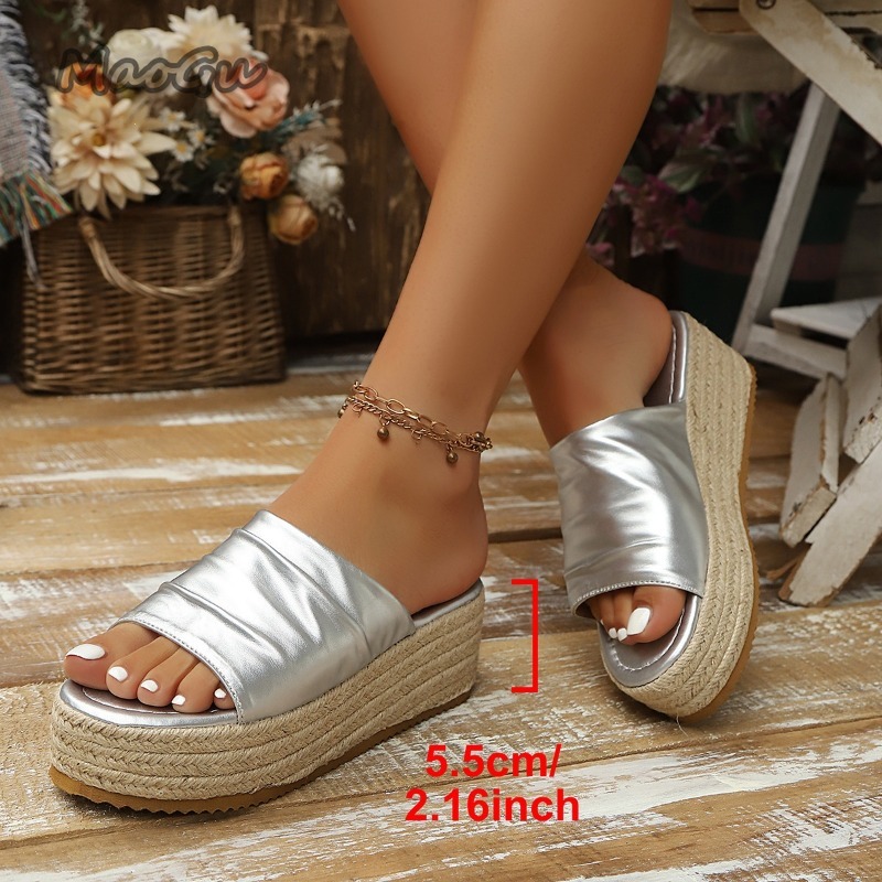 Sandalias de cuña con platafor - Espadrille Slip On reseña y precio