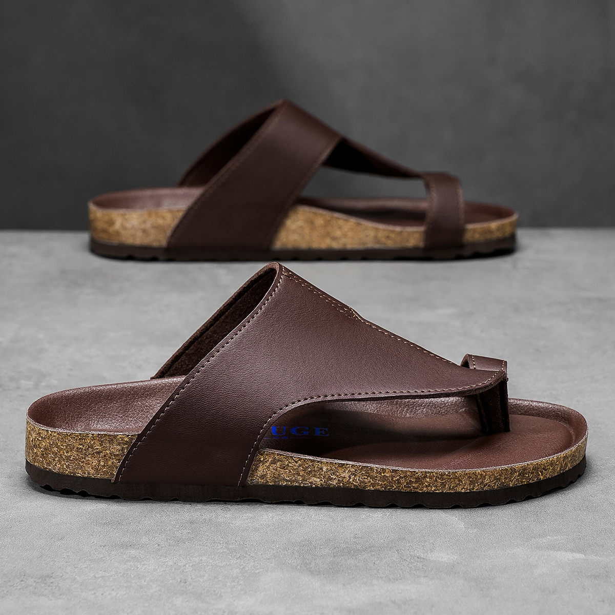 Talla grande 48 49 Zapatillas  - Flip Flop Leather Men reseña y precio