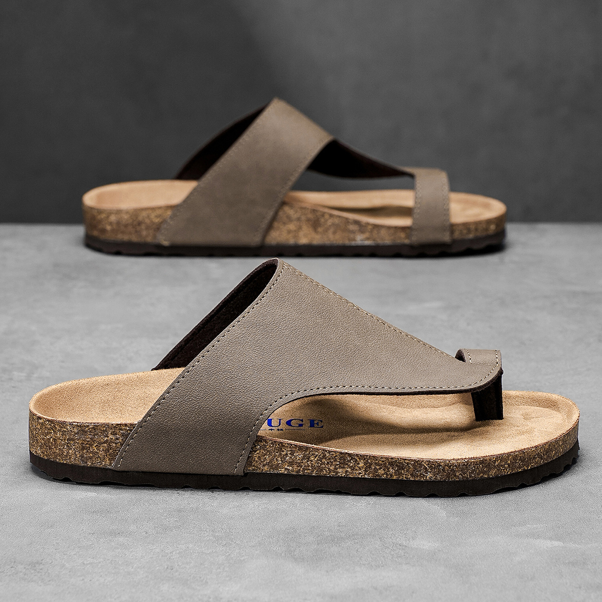 Talla grande 48 49 Zapatillas  - Flip Flop Leather Men reseña y precio