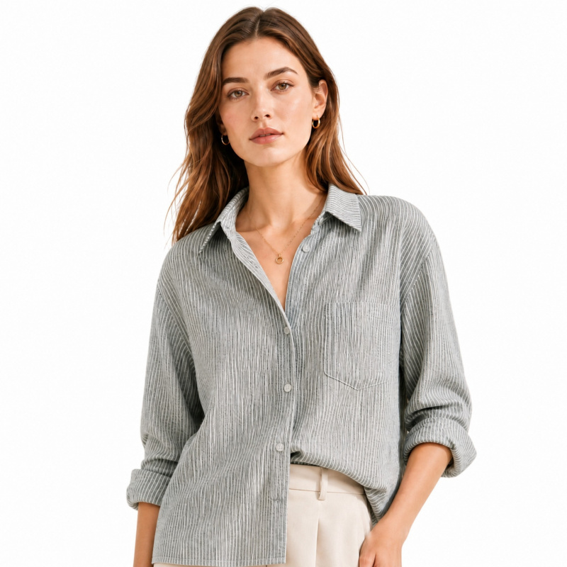 Tela de algodón y lino transpi - Linen Shirt Breathable reseña y precio