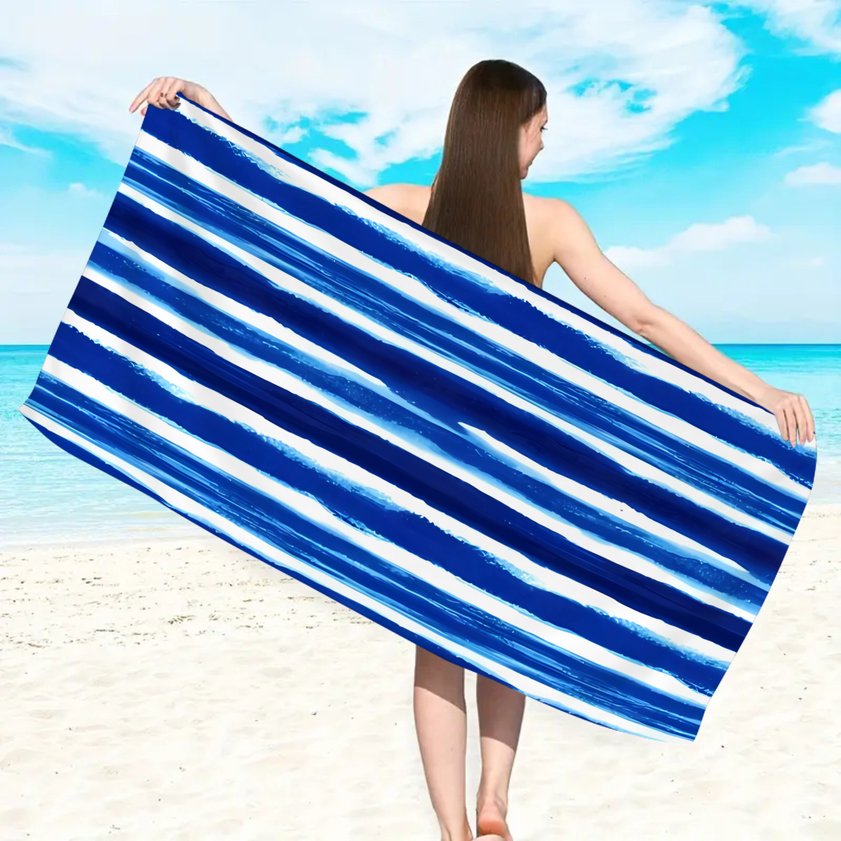 1 toalla de playa grande a ray - Beach Towel Large reseña y precio