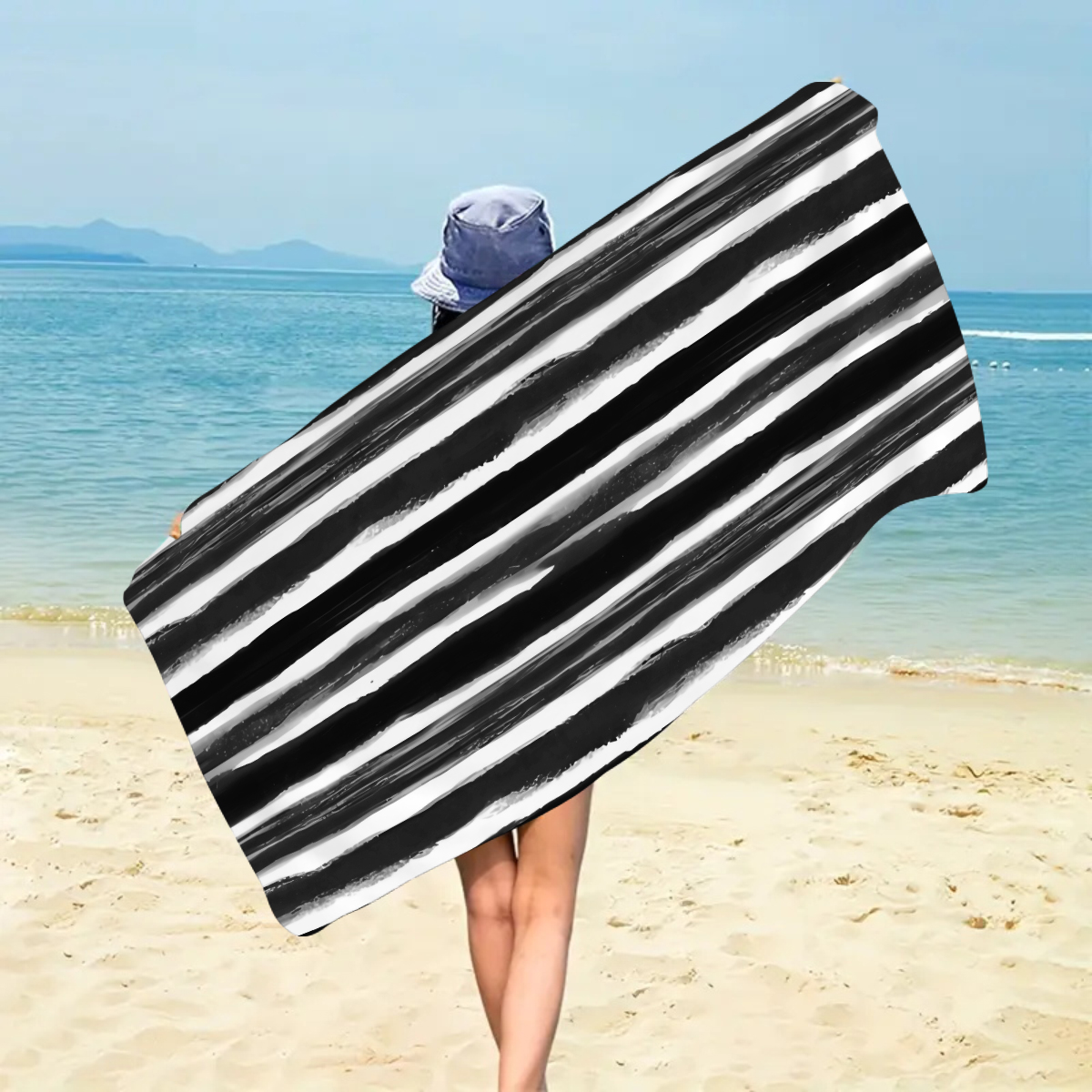 1 toalla de playa grande a ray - Beach Towel Large reseña y precio