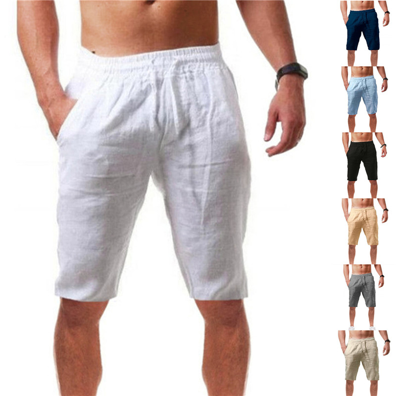 Pantalones Cortos de Algodón p - Short Linen Drawstring reseña y precio