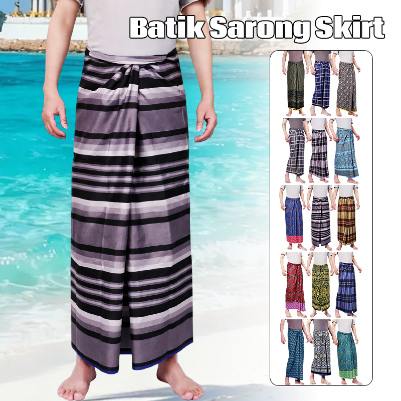 Falda Sarong Batik Étnica para - Sarong Men Wrap reseña y precio