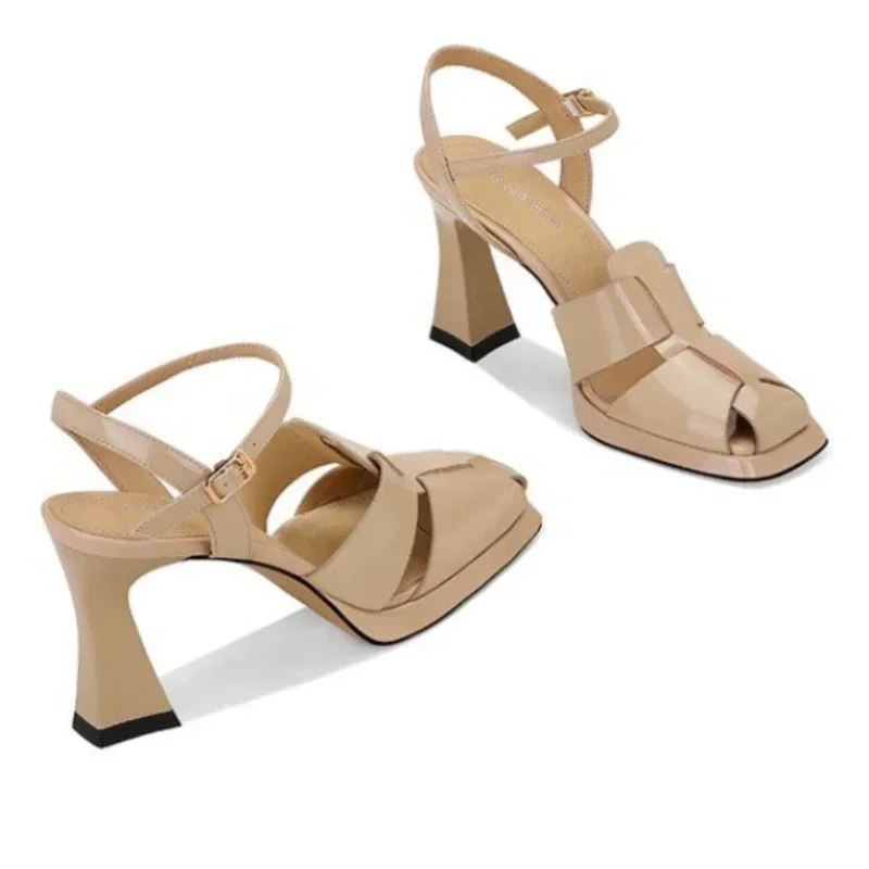 Sandalias de tacón alto para M - Casual Sandal Leather reseña y precio