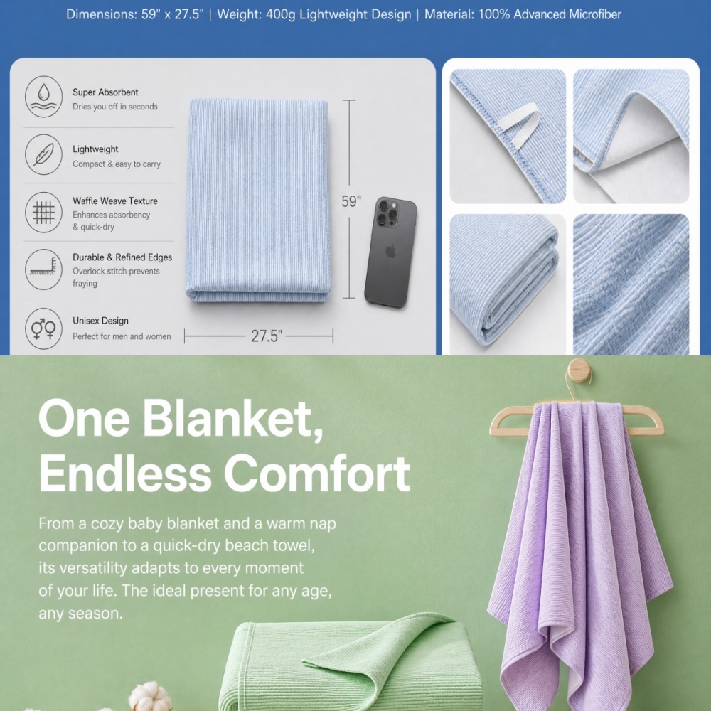 Toalla de Baño a Rayas 100% Al - Beach Towel Large reseña y precio