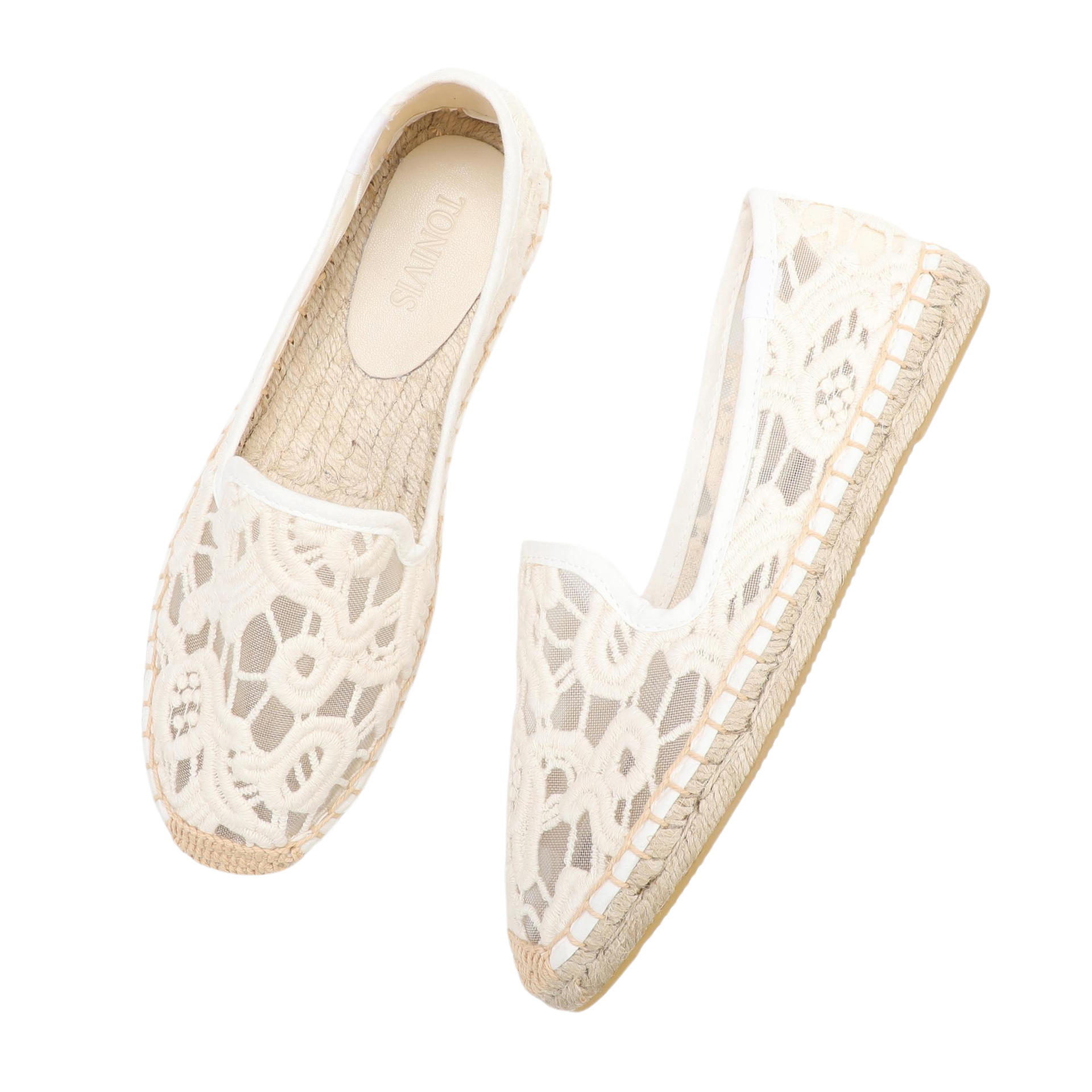Alpargatas de encaje para muje - Espadrille Slip On reseña y precio