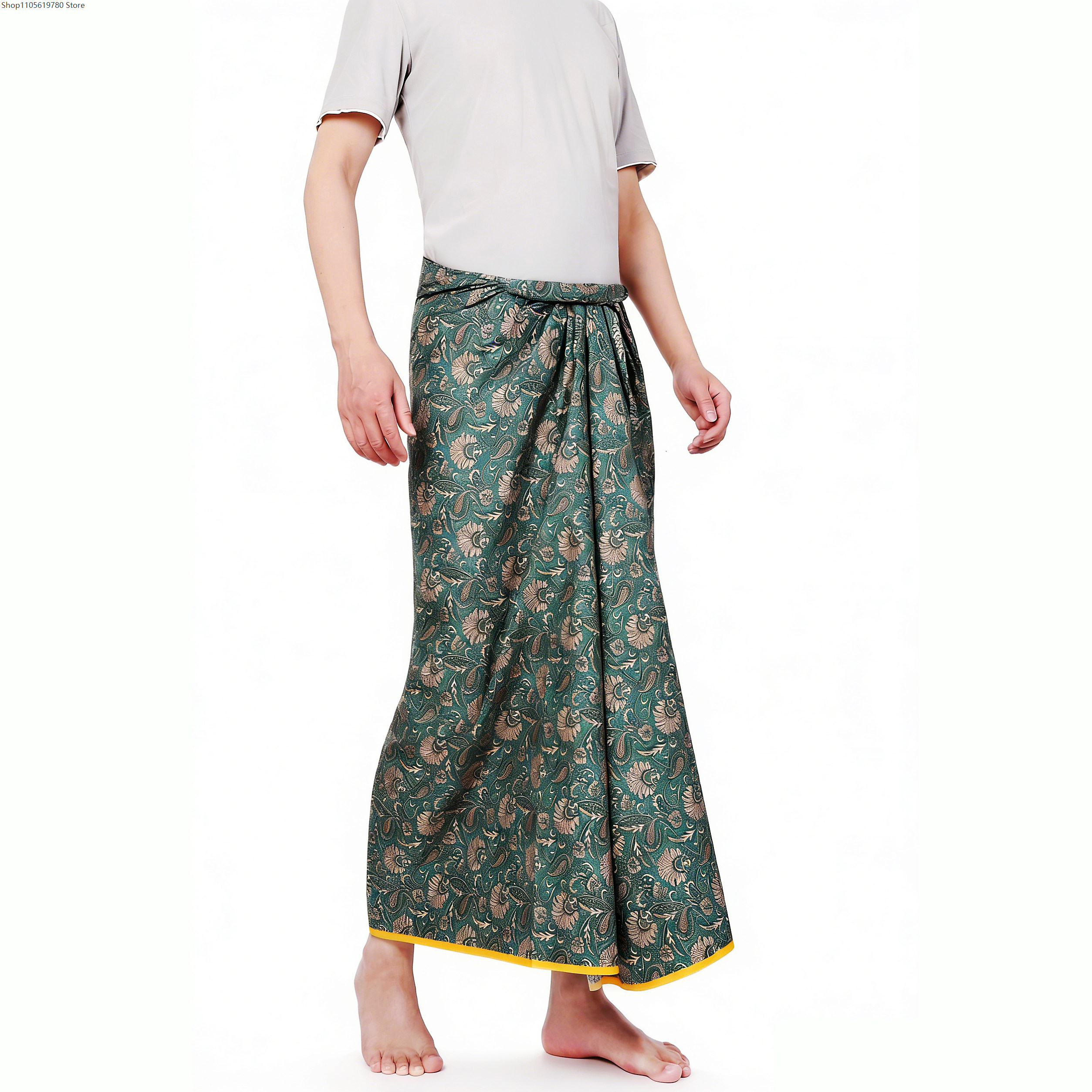 Falda Sarong Étnica de Batik p - Sarong Men Wrap reseña y precio