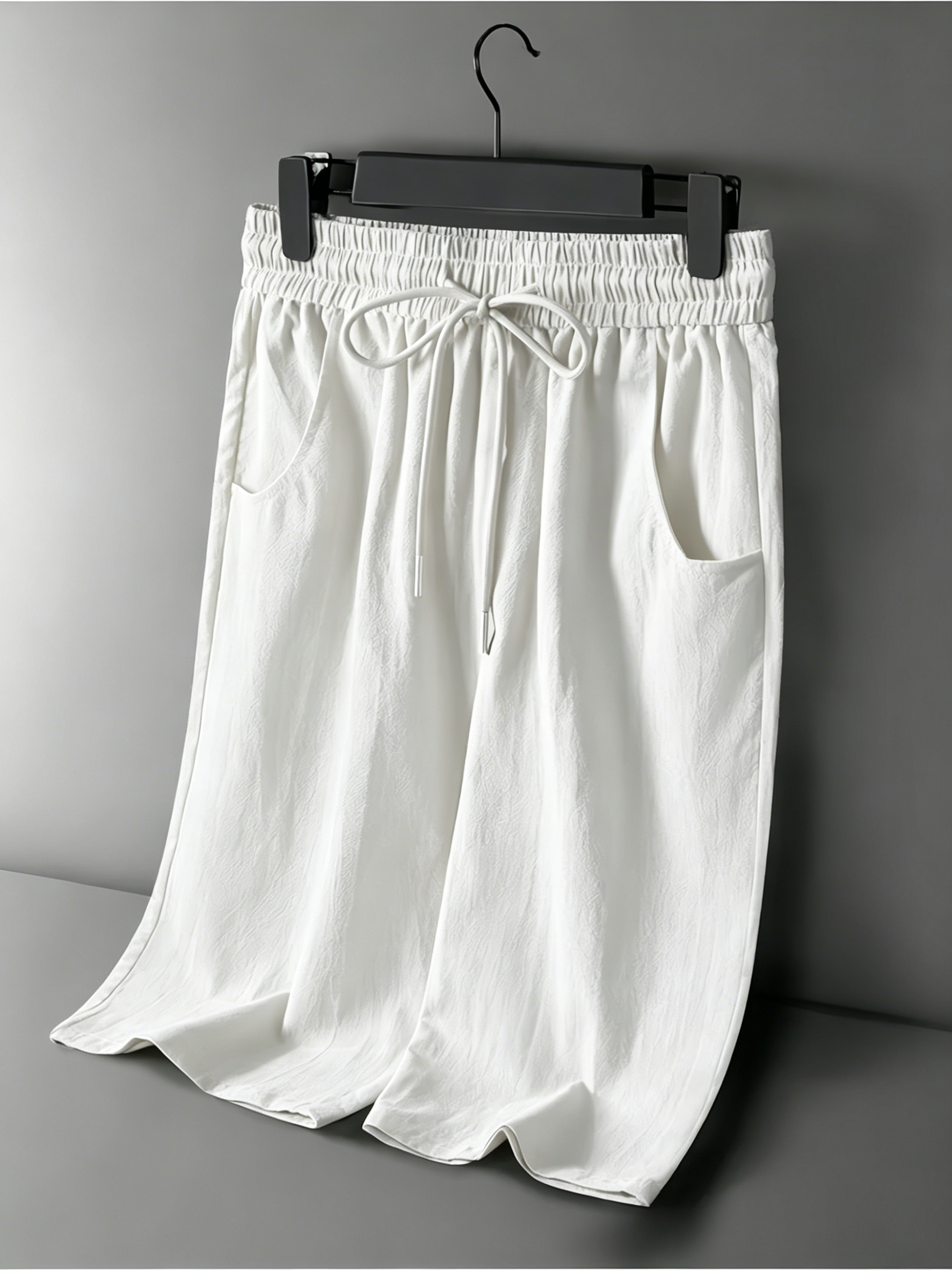 Nuevos Pantalones Cortos Casua - Short Linen Drawstring reseña y precio
