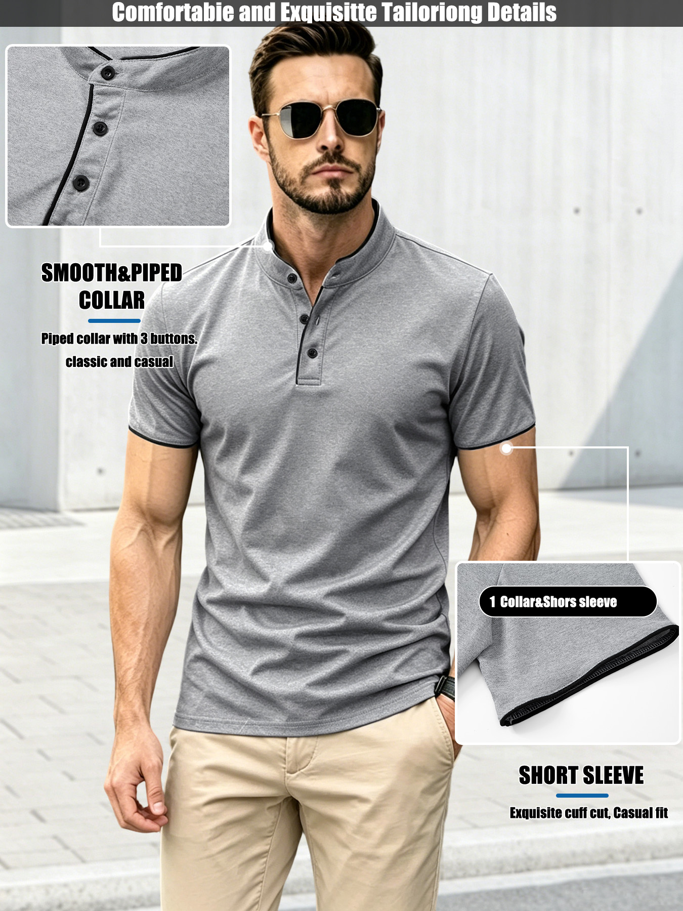 Polo de Hombre de 180g, Tejido - Polo Shirt Pique reseña y precio