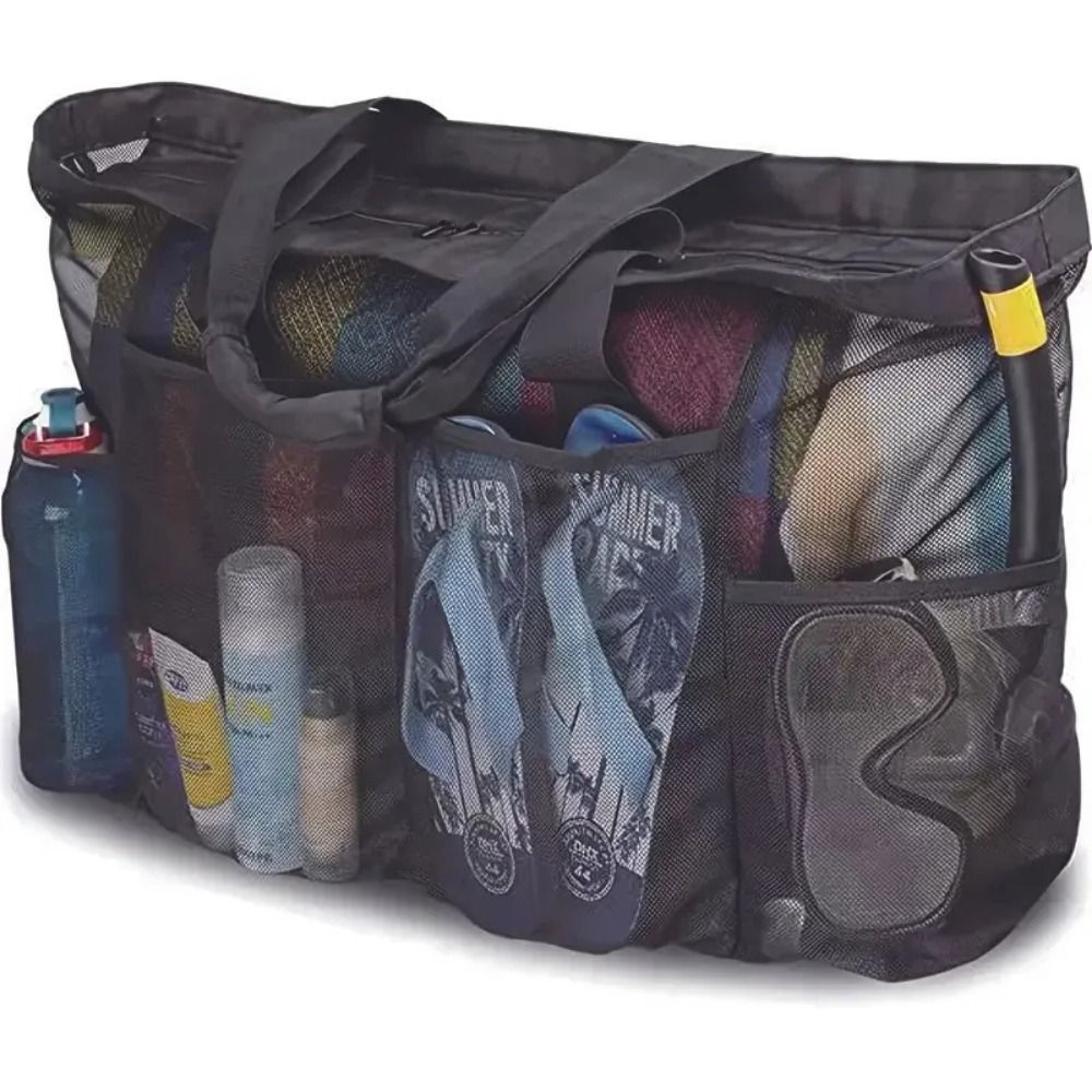 Bolsa de playa de malla de gra - Beach Towel Large reseña y precio