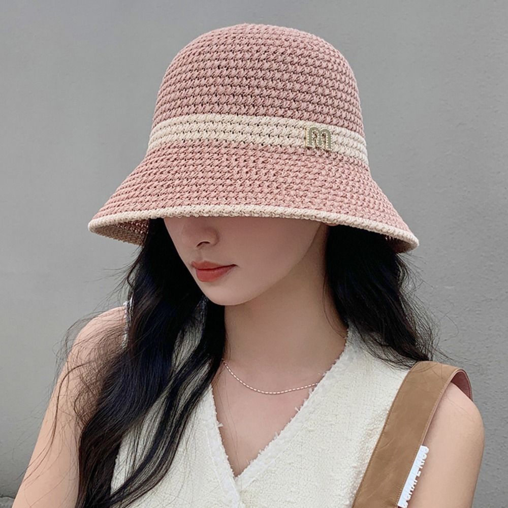 Sombrero de pescador con lazo  - Bucket Hat Straw reseña y precio