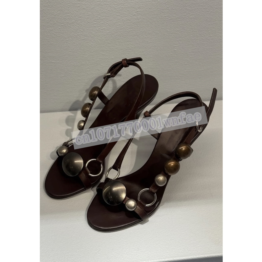 Sandalias de Tacón Alto con Ti - Casual Sandal Leather reseña y precio