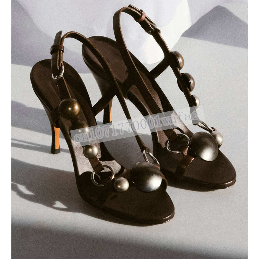 Sandalias de Tacón Alto con Ti - Casual Sandal Leather reseña y precio
