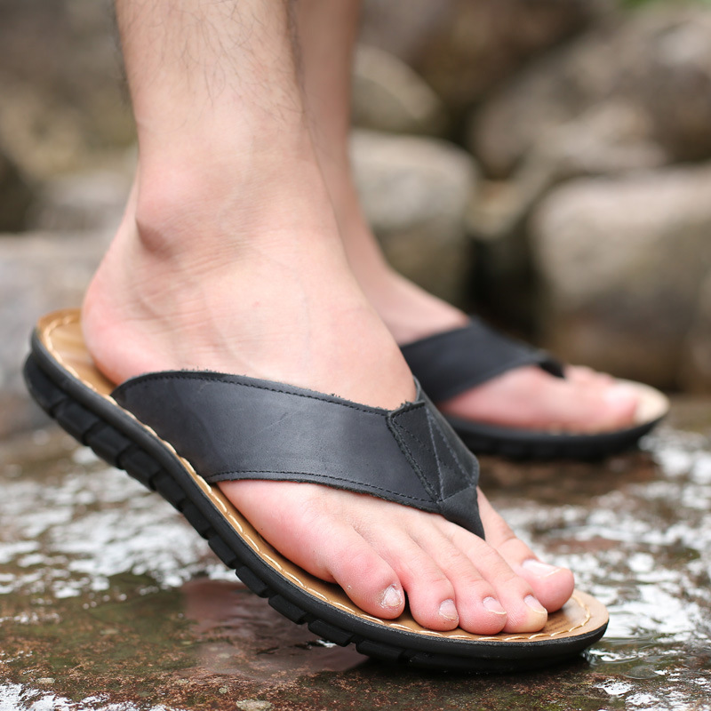 Roma Retro hombre zapatilla Co - Flip Flop Leather Men reseña y precio