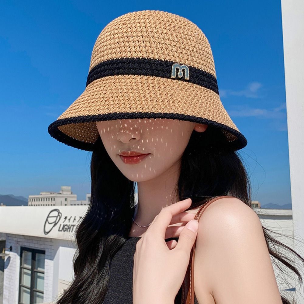 Sombrero de pescador con lazo  - Bucket Hat Straw reseña y precio