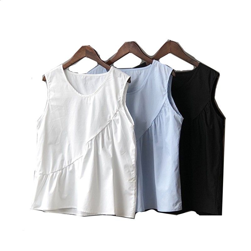Camisetas sin mangas holgadas  - Shirt Camp Collar reseña y precio