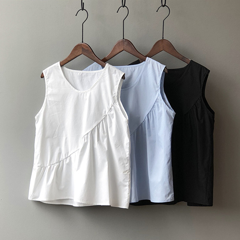 Camisetas sin mangas holgadas  - Shirt Camp Collar reseña y precio