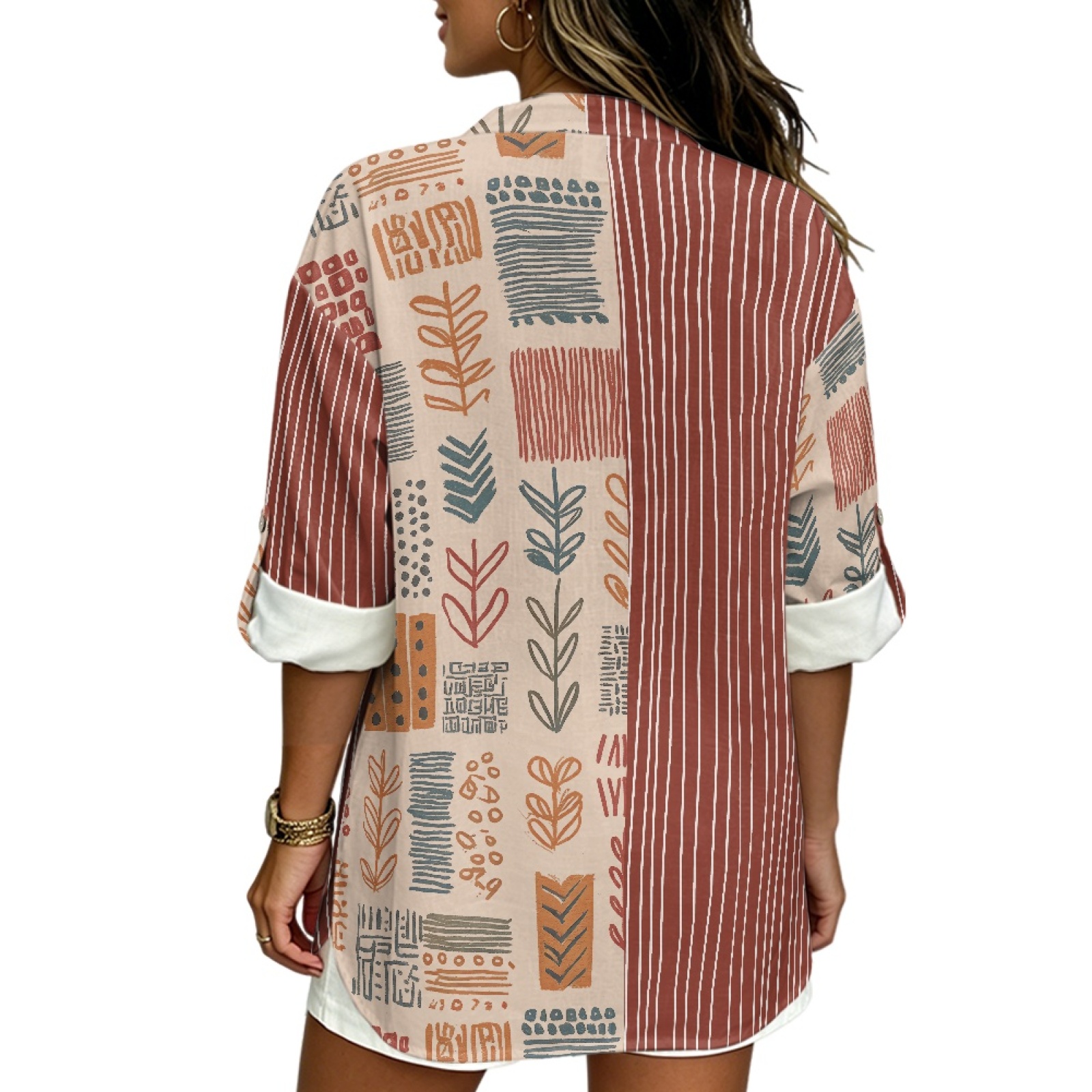 INSTANTARTS Camisa de lino con - Linen Shirt Breathable reseña y precio